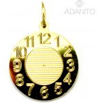 Adanito BRP0905G Zlatý přívěsek křtící hodiny – Hledejceny.cz