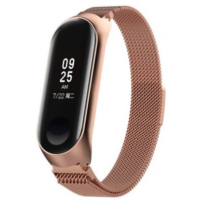 BStrap Milanese Large řemínek na Xiaomi Mi Band 3/4, rose gold SXI005C06 – Hledejceny.cz