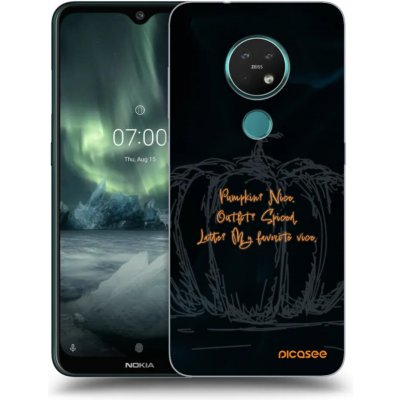Picasee silikonový průhledný obal pro Nokia 7.2 - Pumpkin – Zboží Živě