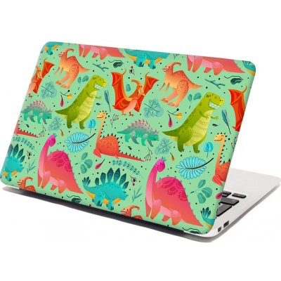 Sablio Samolepka na notebook Dinosauři v trávě - 29x20 cm – Zboží Živě