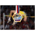 Akrylátová medaile Skok do výšky Zlatá – Zboží Dáma