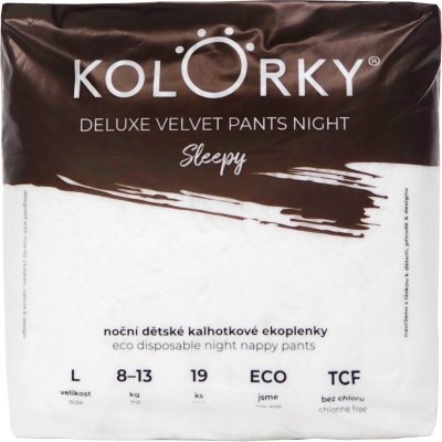 Kolorky Deluxe Velvet EKO sleepy L 8-13 kg 19 ks – Hledejceny.cz