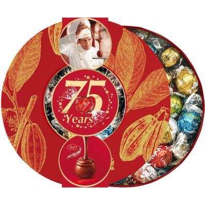 Lindt Lindor Vánoční dóza kakaové boby 0,75 kg – Zboží Dáma
