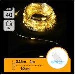 Aigostar LED Vánoční řetěz 40xLED/2x3V 4m teplá bílá B10303K0X – Hledejceny.cz