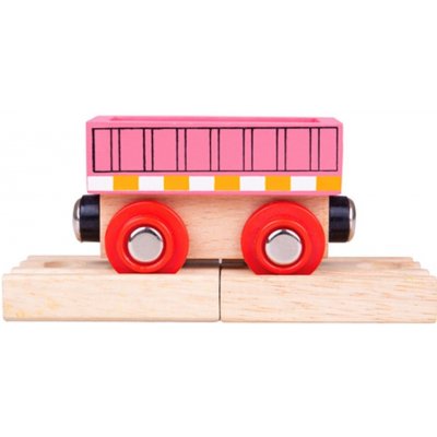 Bigjigs Vagón růžový – Zboží Dáma