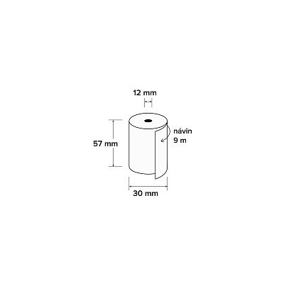 Termo kotouček 57/30/12 mm, 9m, BPA free, 5 ks – Zboží Živě