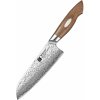 Kuchyňský nůž XinZuo Santoku nůž B46W 7"