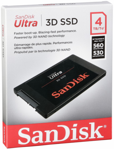 SanDisk Ultra 3D 4TB, 2,5