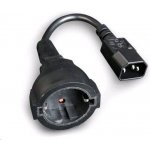 Gembird Power Adapter Cord IEC320 C14 -Schuko, M-F, 15cm, PC-SFC14M-01 – Zboží Živě