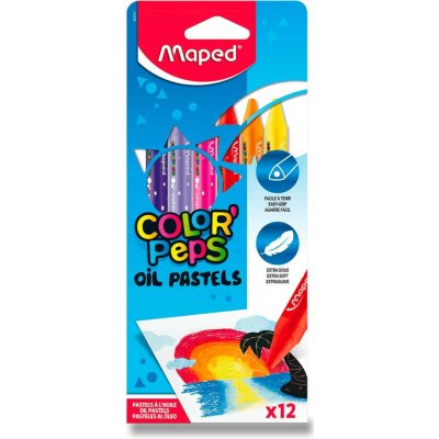 Maped Olejové pastely ColorPeps Oil Pastels 12 barev – Zboží Dáma