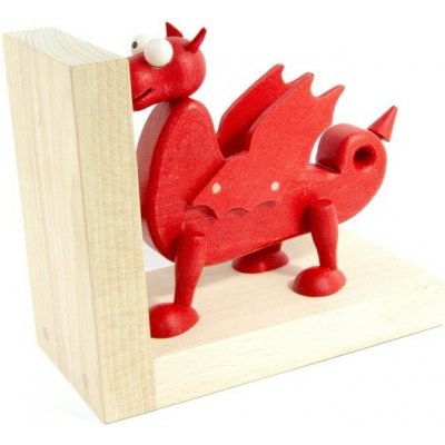 CZ výrobce Zarážka na knihy - červený drak, 1ks – Zboží Dáma