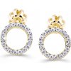 Náušnice Cutie Diamonds ze žlutého zlata s brilianty DZ60240-30-00-X-1