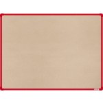 VMS Vision boardOK Textilní nástěnka s červeným rámem Červená 120 x 90 cm – Zboží Mobilmania