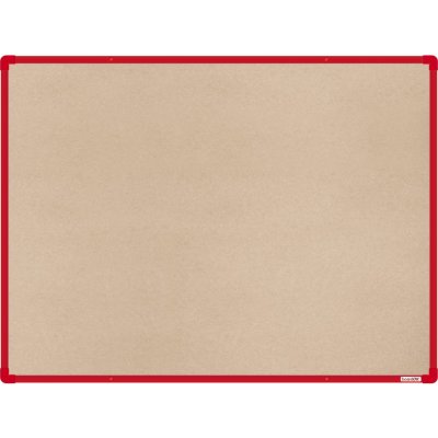 VMS Vision boardOK Textilní nástěnka s červeným rámem Červená 120 x 90 cm – Zboží Mobilmania