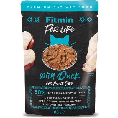 Fitmin For Life Cat Adult Duck 28 x 85 g – Zboží Mobilmania