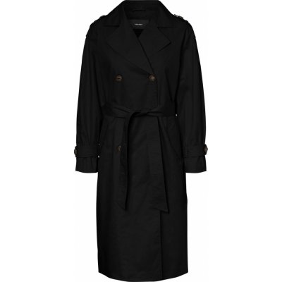 Vero Moda Hamborg Long Trench Coat KI black