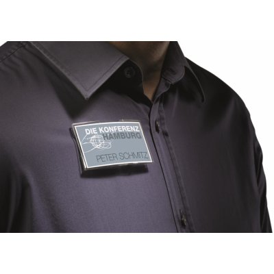 Jmenovka s magnetem Durable - akrylová, 7,5 x 4,0 cm, 25 ks – Hledejceny.cz