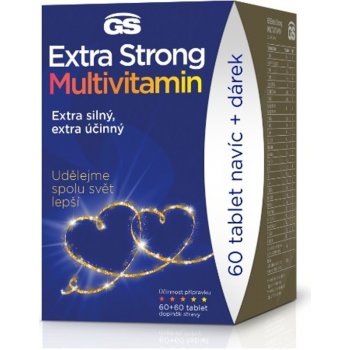 GS Extra Strong Multivitamin 60+60 tablet dárkové balení 2022