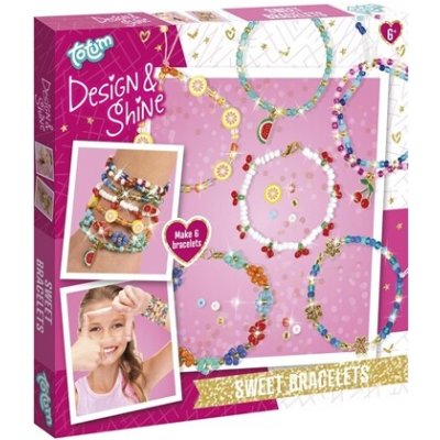 Totum Kreativní sada Design & Shine sladké náramky TT028210 – Hledejceny.cz