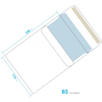 Dopisní obálka - B5 samolepící – Zboží Živě