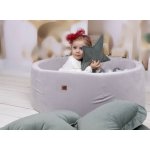 Nellys Velvet suchý bazén pudrový 90x30 cm + 200 míčků – Zboží Dáma