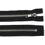 Kovový zip no.5 nerozepínací 18cm černý (stříbrné zoubky) RVM6 – Hledejceny.cz
