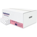 Harmony Professional Z-Z papírové ručníky skládané 2 vrstvy bílé 150 ks 31782