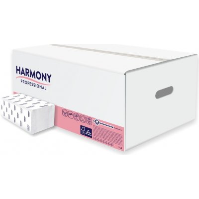 Harmony Professional Z-Z papírové ručníky skládané 2 vrstvy bílé 150 ks 31782 – Zboží Mobilmania