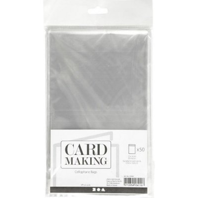 Card Making Celofánové obaly obdélníkové 12,5x16cm (50ks)