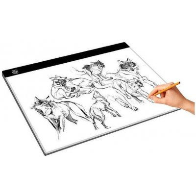 Velkoplošná svítící deska na obkreslování, velikost A3 - 40x33 cm XXX – Zboží Dáma
