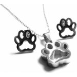 Steel Jewelry set náhrdelník a náušnice tlapky z chirurgické oceli SET130113 – Hledejceny.cz