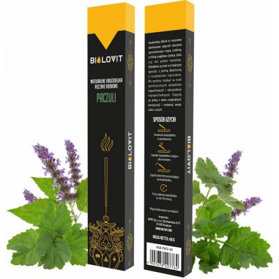 Bilovit Přírodní vonné tyčinky Patchouli 40 g – Hledejceny.cz