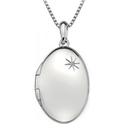 Hot Diamonds Stříbrný Memoirs Oval Locket DP493