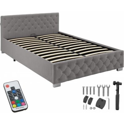 tectake 401719 včetně lamelových roštů černá – Zboží Mobilmania