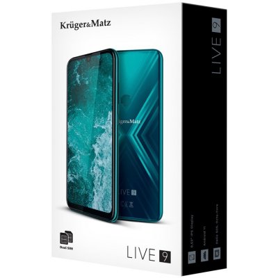 KAM Kruger & Matz Live 9 16,5 cm (6.5") Dual SIM 4G USB-C 4 GB 64 GB 5000 mAh Černá