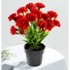 Květina Die moderne Hausfrau Umělá květina Karafiát, červený