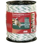AKO Ohradníkové lanko PremiumLine bílé zelené 6,5mm 200m – Hledejceny.cz