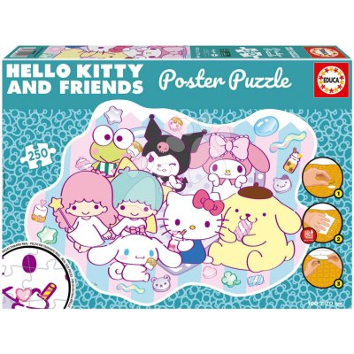 EDUCA Poster Hello Kitty a přátelé 250 dílků – Hledejceny.cz