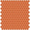 Hisbalit mozaika oranžová 304C SATINATO hexagony 2,3x2,6 (33,33x33,33) cm 1m²