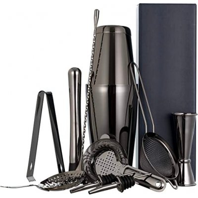 Cocktail Shaker Set černý 11ks Dárkový Box – Hledejceny.cz