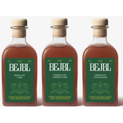 Bejblova octárna Organicky fermentované octy z české produkce 3 x 250 ml – Zboží Dáma