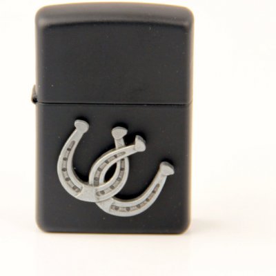 ZIPPO schwarz Emblem cHorseshoe/Hufeisenc 2006308 – Hledejceny.cz