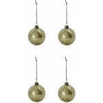 House Doctor Skleněná vánoční ozdoba Chosen Gold 8 cm zlatá sklo – Hledejceny.cz