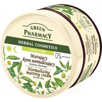 Green Pharmacy Face Care Green Tea matující krém pro smíšenou a mastnou pleť 0% Parabens 150 ml