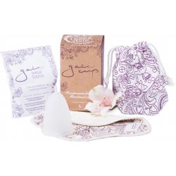 Gaia cup – menstruační kalíšek + slipová vložka a čistící prášek L