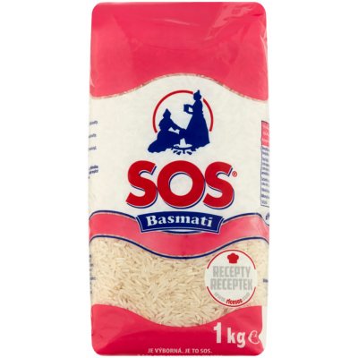 SOS Rýže dlouhozrnná Basmati 1 kg – Zboží Dáma