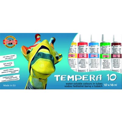 Koh-i-noor 01625S1001KS sada temperových barev 10 ks 16 ml – Zboží Mobilmania