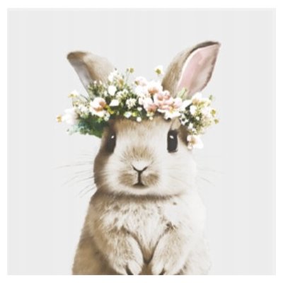 Daisy Ubrousky 3N 20ks Velikonoce zajíc s věnečkem 33x33cm – Zboží Dáma