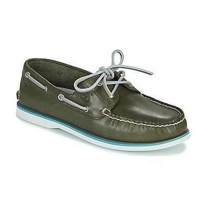 Timberland 2 Eye Boat leather Khaki – Zboží Mobilmania