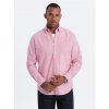 Pánská Košile Ombre košile slim fit OM-SHOS-0108 růžová